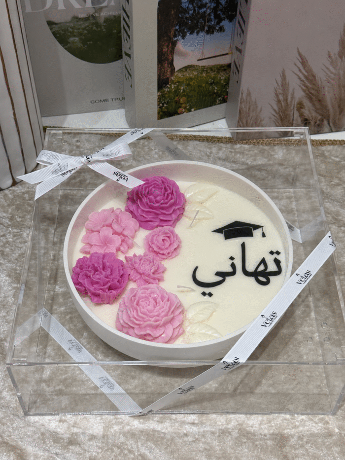 ⁦شمعة الورد المخملي⁩ - الصورة ⁦4⁩