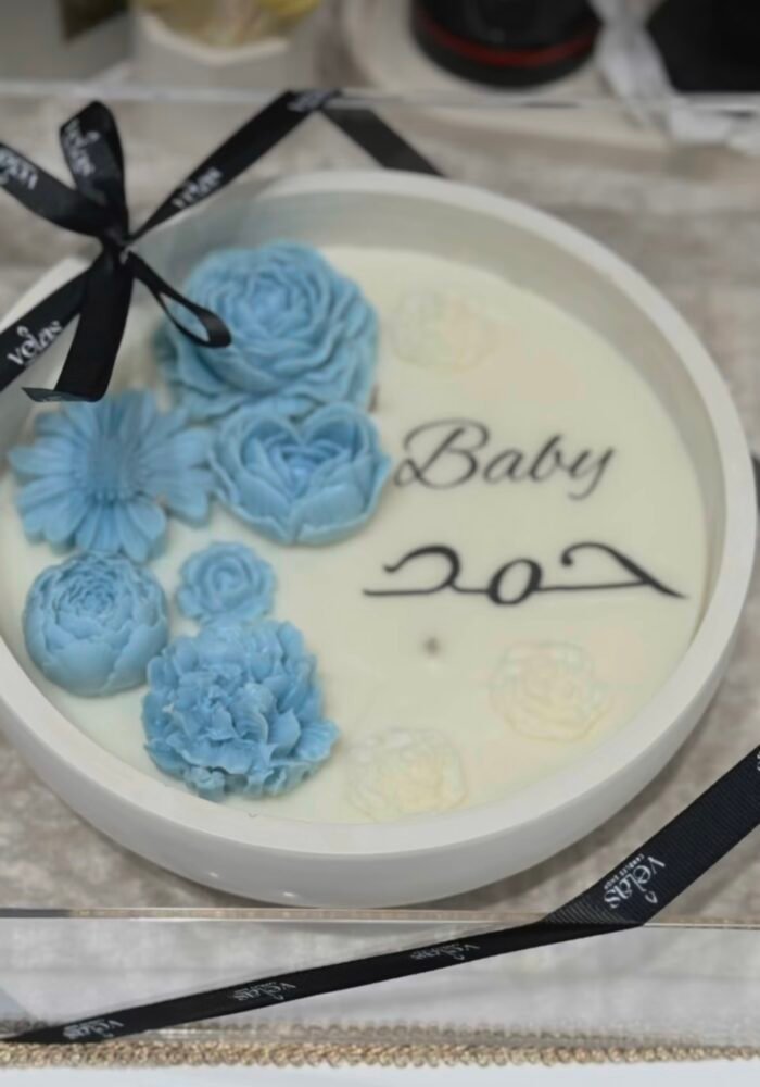 ⁦صحن الشمعة أزرق⁩ - الصورة ⁦1⁩