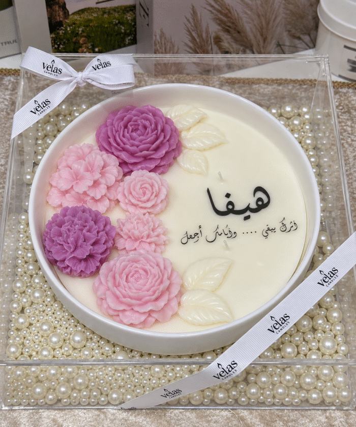 ⁦شمعة الورد المخملي⁩ - الصورة ⁦2⁩